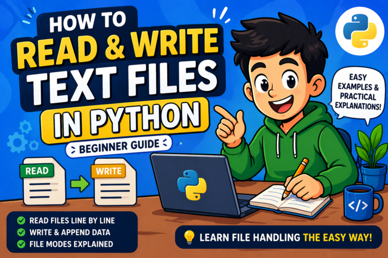 How to Read and Write Text Files in Python: A Complete Beginner’s Guide (2026)