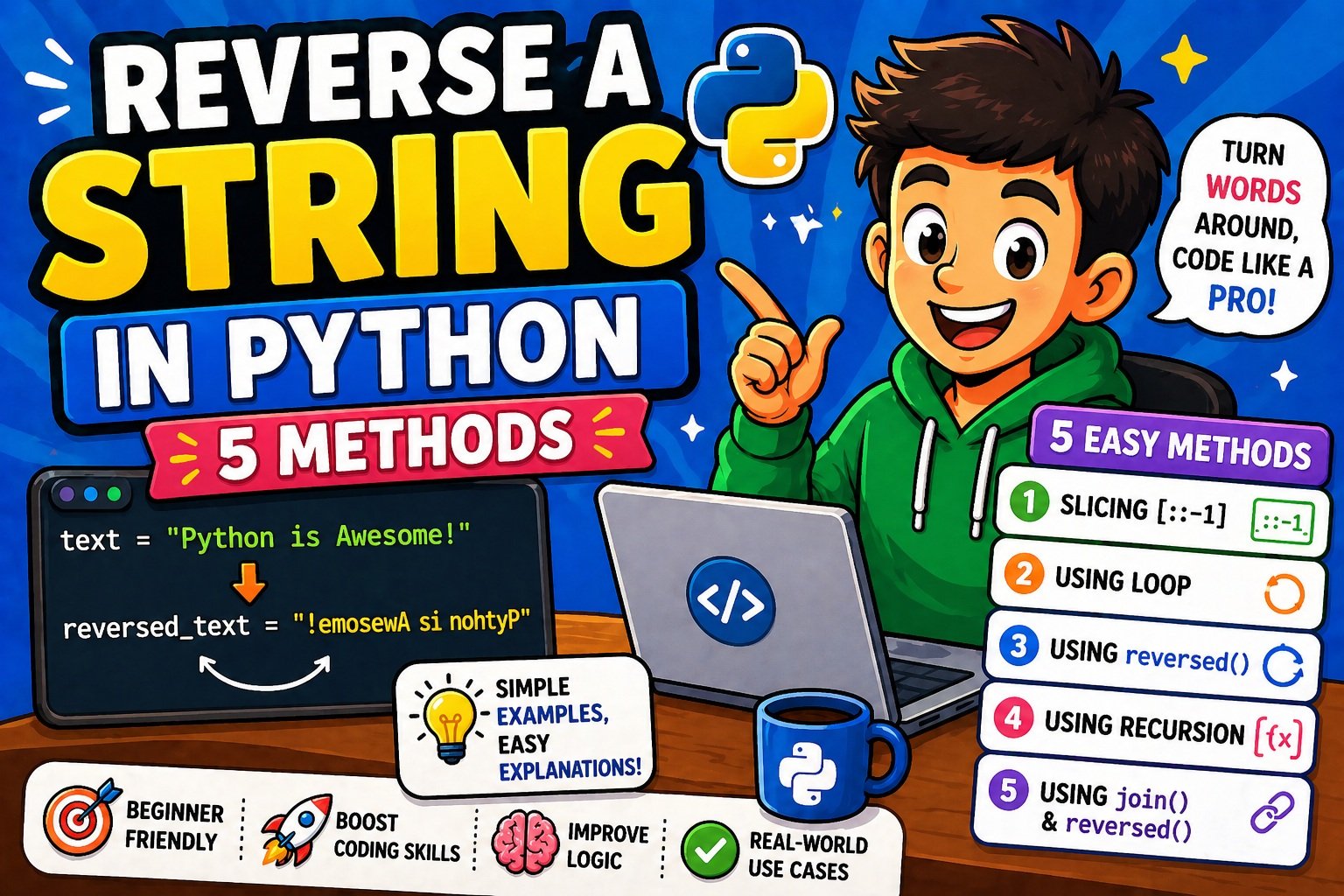 Reverse a string