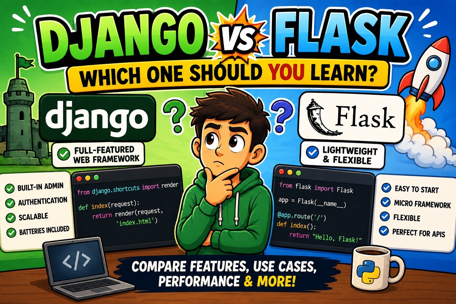 Django vs Flask