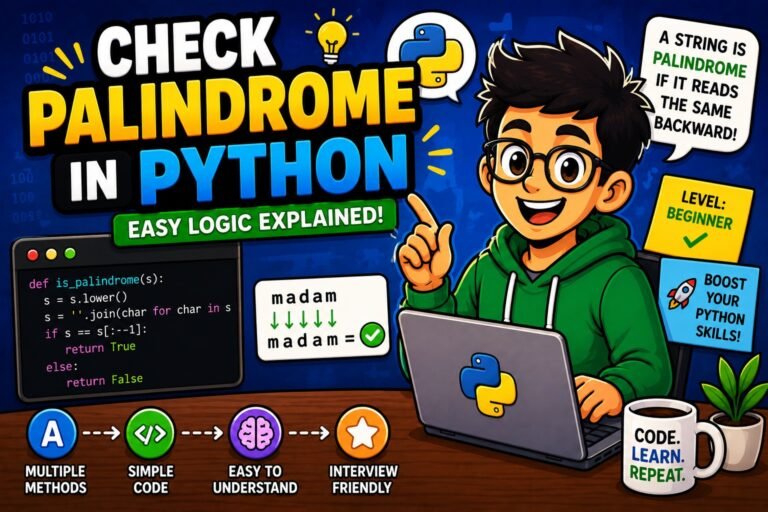 Learn palindromes in Python easily