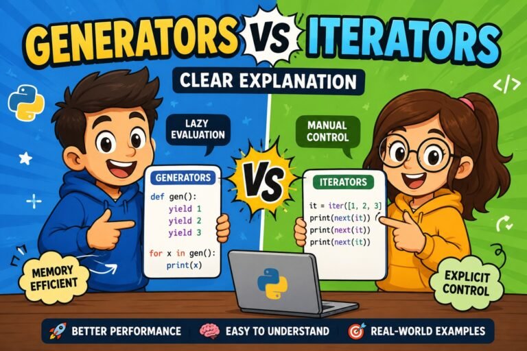 Generators vs iterators explained simply