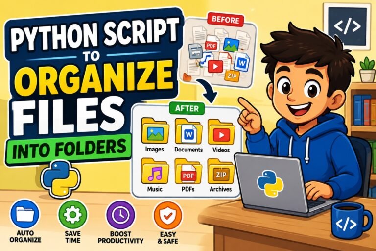 Organize files with Python scripts