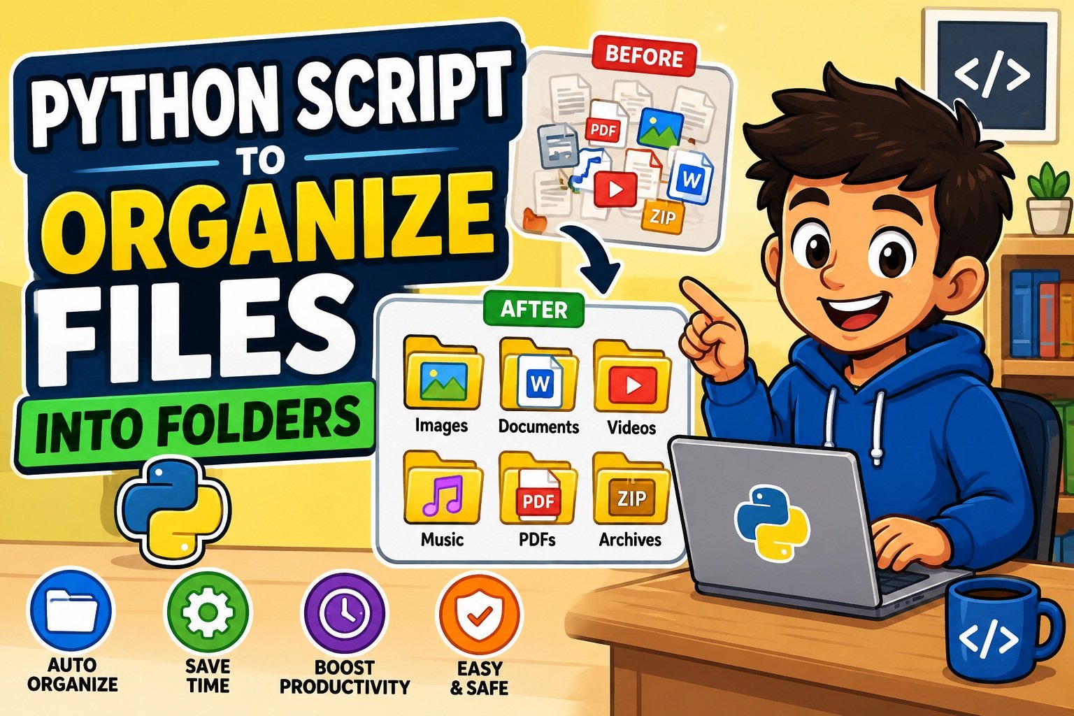 Organize files with Python scripts
